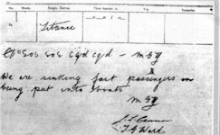 One of the last distress calls received from Titanic